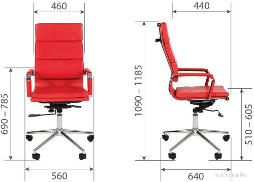 Офисное кресло CHAIRMAN 750 (экокожа, черный)