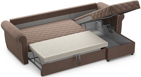 Угловой диван Moon Trade Гамбург 123 003949 (коричневый)