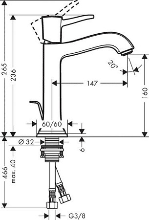 Смеситель Hansgrohe Metropol Classic [31302000]