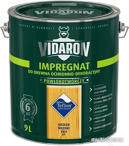 Пропитка Vidaron Impregnant V04 9 л (грецкий орех)