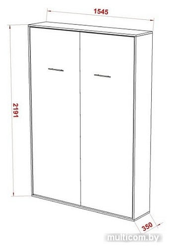 Кровать-трансформер Макс Стайл Smart 18мм 140x200 (дуб бардолино натуральный Н1145 ST10)