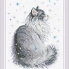 Набор для вышивания Риолис Снежный Мяу № 1912