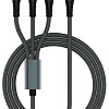 Кабель TFN TFN-C-3IN1-USBC-GR USB Type-A - USB Type-C/Lightning/microUSB (1.2 м, белый)