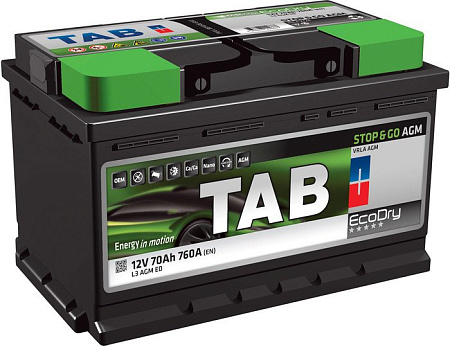 Автомобильный аккумулятор TAB Stop & Go AGM (95 А&middot;ч) (213090)