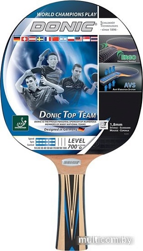 Ракетка для настольного тенниса Donic Schildkrot Top Team Level 700