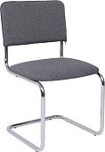 Офисный стул AksHome Славия Leto 68 (темно-серая ткань/хром)