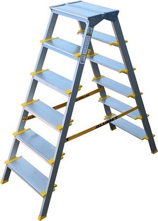 Лестница-стремянка Алюмет ASD 5206 (2х6 ступеней)
