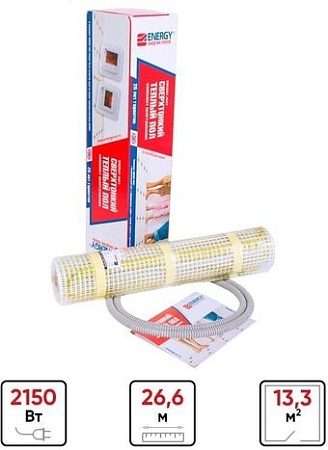 Нагревательный мат Energy ОО-УТ-00639 (2150 Вт, 13.3 м.кв.)