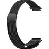 Браслет Rumi Milanese loop металлический для Huawei Band 7 (черный)