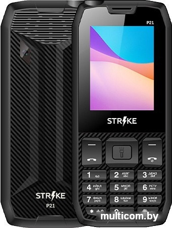 Кнопочный телефон Strike P21 (черный)