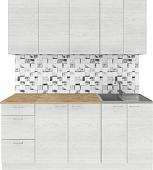 Готовая кухня Агута Альфа 1.8 (скандинавское дерево/скандинавское дерево/дуб бунратти)