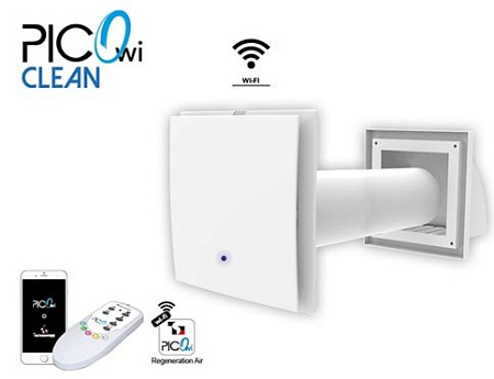 Проветриватель с рекуперацией Tecnosystemi Pico HP2 80 WI