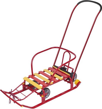 Санки-коляска Nika Тимка 5 универсал (красный)