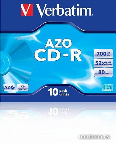 CD-R диск Verbatim 700Mb 52x 43327 (10 шт.)