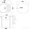 Кухонная мойка Ukinox FAD577.447-T6K 2L (с сифоном)