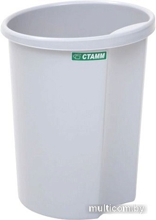 Корзина для бумаг Стамм КР12 (серый)