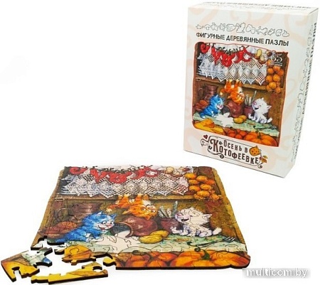 Пазл Нескучные игры Осень в Котофеевке 8449/48