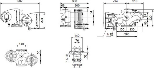 Насос Grundfos Magna3 D 32-120 F