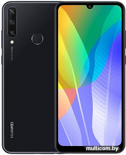 Смартфон Huawei Y6p MED-LX9N 3GB/64GB (полночный черный)