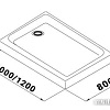 Душевой уголок Triton Вента Блэк А1 100х80 (прозрачное стекло)