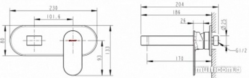 Смеситель Bravat Gina P69182C-ENG