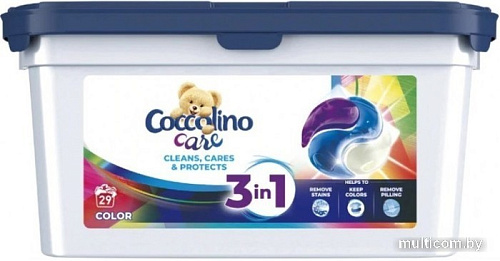 Капсулы для стирки Coccolino 3в1 Color для цветного белья (29 шт)