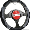 Оплетка на руль Autoprofi GL-1020 BK/GY (M) (черный/серый)