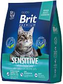 Сухой корм для кошек Brit Premium Sensitive с индейкой и ягненком 2 кг