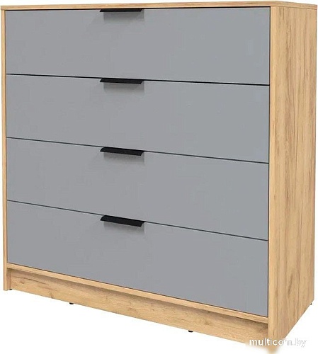 Комод Интерлиния Концепт КТ-К100 (серебро/дуб золотой)