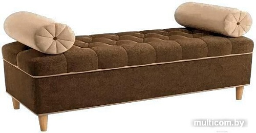 Банкетка Mebelico Глория 1 микровельвет коричневый