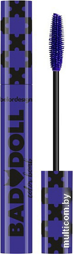 Тушь для ресниц Belor Design Bad Doll цветная объемная (фиолетовый)