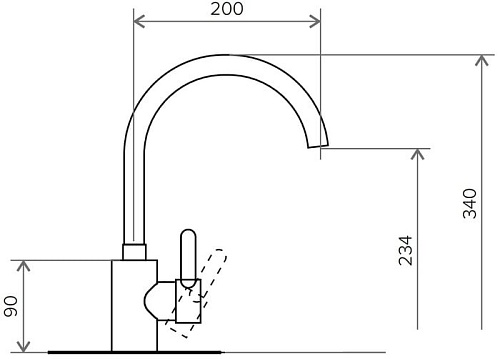 Смеситель Tolero Элара (белый 923)