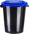 Контейнер для мусора Idea 40 л (черный/синий)