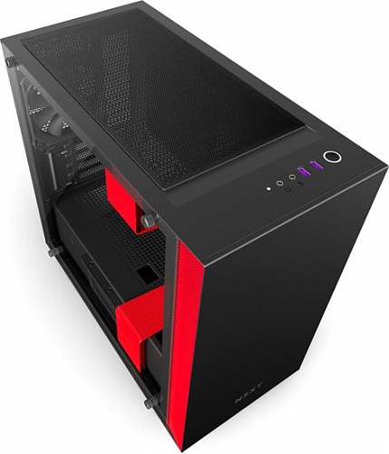 Корпус NZXT H400i (черный/красный)
