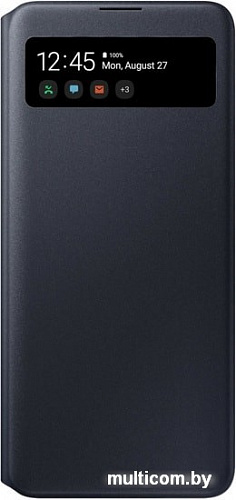 Чехол Samsung S View Wallet Cover A71 (черный)