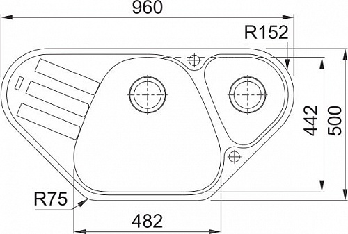 Кухонная мойка Franke Antea AZG 661-E (графит)