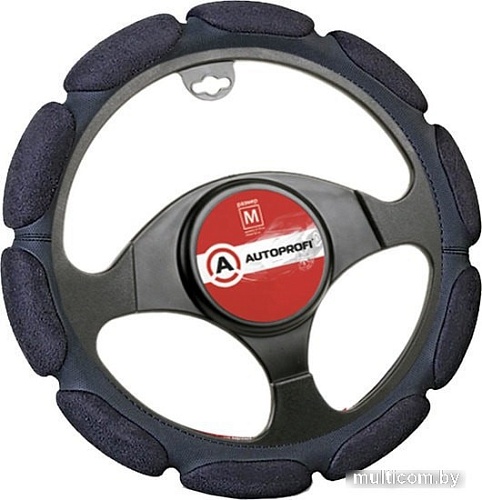 Оплетка на руль Autoprofi SP-9030 BK (M) (черный)