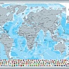Скретч-карта Белкартография Мир 88x55 см