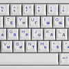 Клавиатура Akko 3068B Plus White &amp; Blue (Akko CS Jelly Purple)
