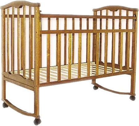 Классическая детская кроватка Агат Золушка 1 (орех)