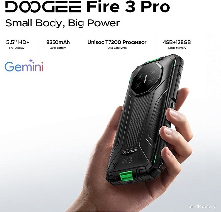 Телефон Doogee Fire 3 Ultra 6GB/256GB (серый)