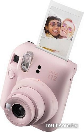 Фотоаппарат Fujifilm Instax Mini 12 (розовый) + розовый чехол Sundays с ремнем