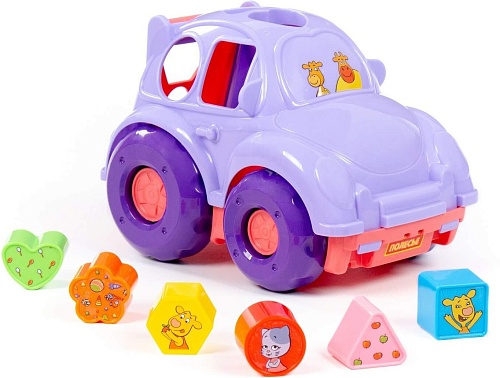 Сортер Полесье Оранжевая корова Автомобиль 91727