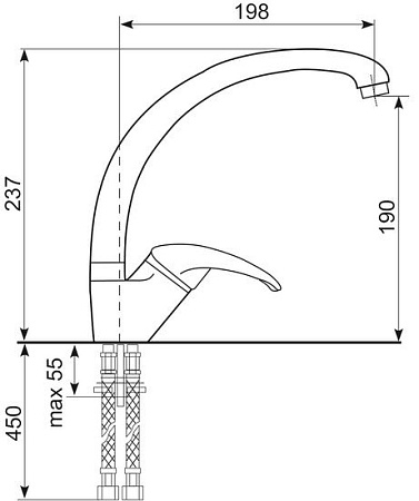 Смеситель Ulgran Quartz UQ-007 (08 Космос)