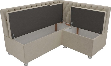 Угловой диван Mebelico Мирта 107594 (правый, бежевый)