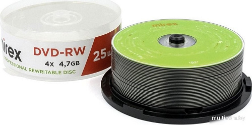 DVD-RW диск Mirex 4.7Gb 4x UL130032A4M (25 шт.)