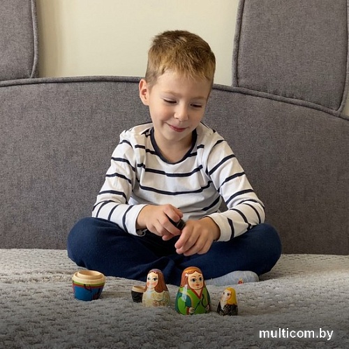 Развивающая игра Брестская Матрешка Лебединое озеро (набор 5 шт)