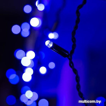 Бахрома Luazon 3x0.6 м 160 LED 3584196 (черный ПВХ провод, синий)