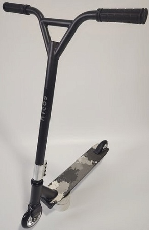 Трюковый самокат Ricos Flash JL-300A-4 (черный/серый)