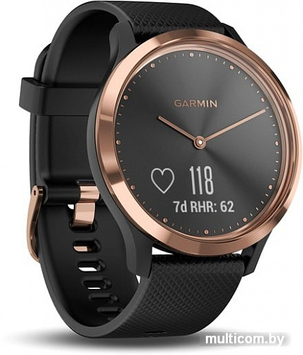 Умные часы Garmin Vivomove HR Sport S/M (розовое золото/черный)